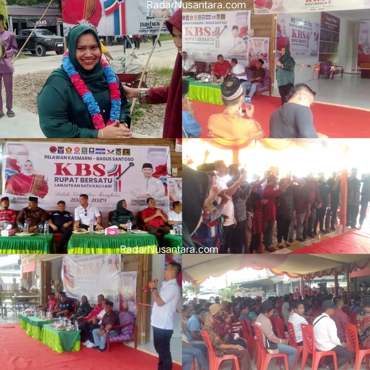 Paslon Nomor Urut 1 Kasmarni-Bagus Santoso Laksanakan Peresmian Posko Pemenangan KBS Rupat Bersatu Dan Kampanye