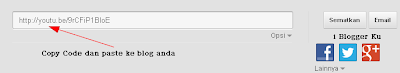 share video-youtube-i blogger ku