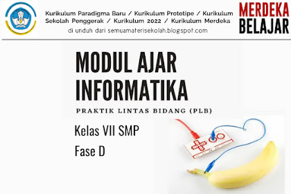 Modul Ajar Informatika Kelas VII SMP Praktik Lintas Bidang (PLB) Kurikulum 2022