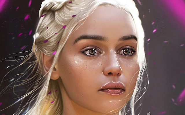 Free Khaleesi Daenerys Targaryen Game of Thrones TV Serie wallpaper. Click on the image above to download for HD, Widescreen, Ultra  HD desktop monitors, Android, Apple iPhone mobiles, tablets.