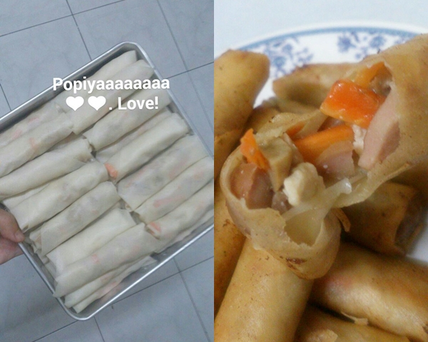 Resepi Popia Mushroom Cheese senang & mudah  Blogger 