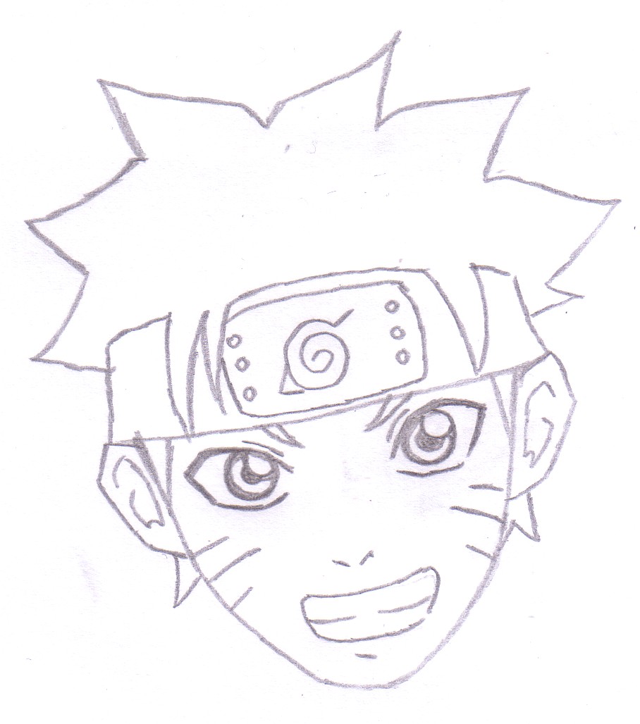 Sketsa Gambar Muka Naruto Sobsketsa