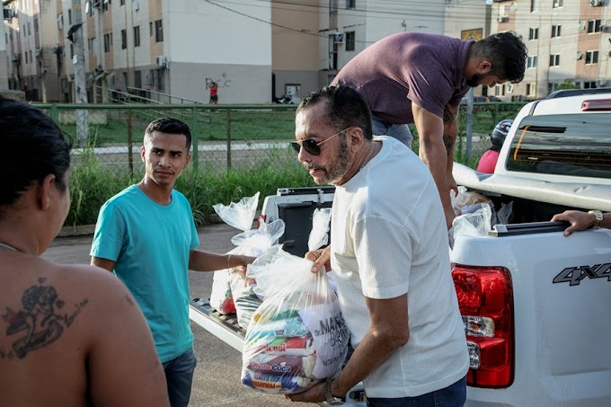 Dr. Macário Barros entrega mais de 200 cestas básicas através de ação solidária