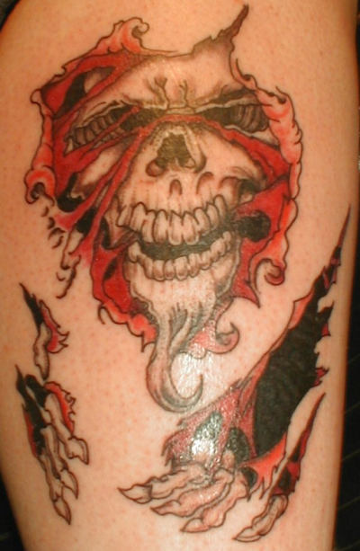 Flaming Skull Tattoo For Guys Tattoos Zimbio