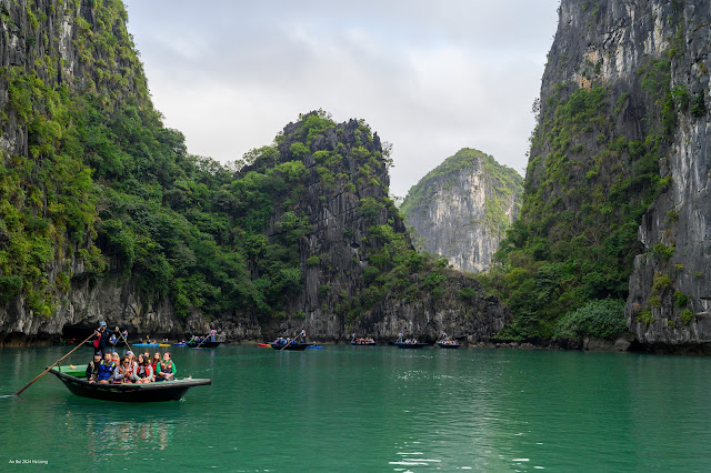 Visit Luon Cave to admire the natural monkeys in Ha Long Bay