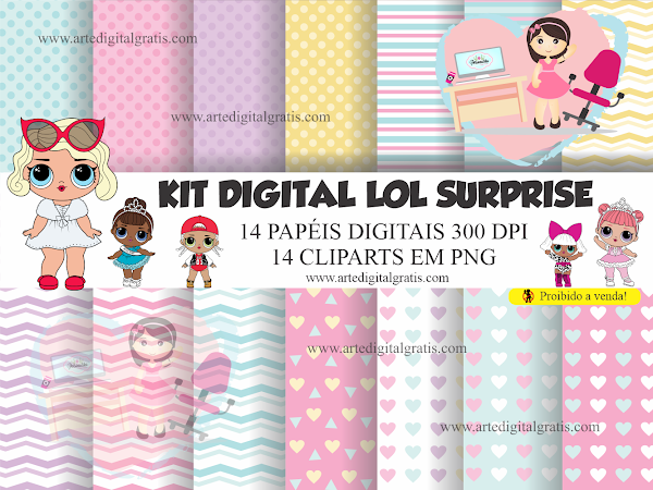 KIT DIGITAL LOL SURPRISE GRÁTIS