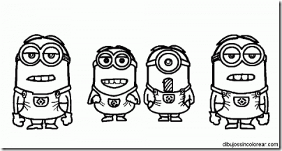 minions pintar coloreartusdibujos com a (3)