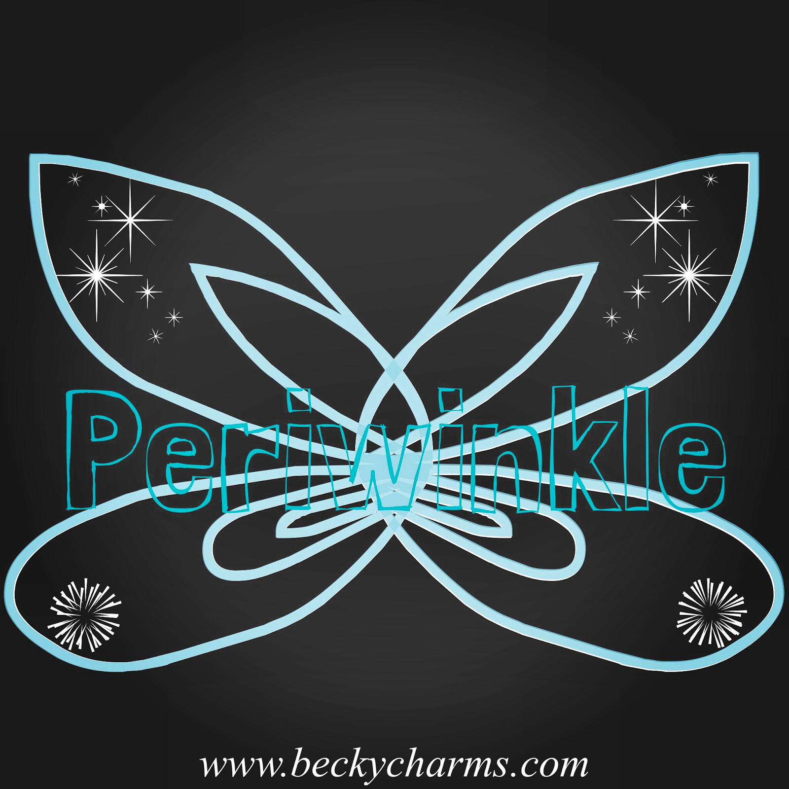 Disney Fairy Wings Periwinkle Graphic Art Recreate by BeckyCharms