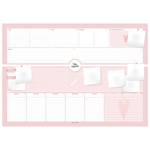 Schreibtischunterlage aus Papier mit 50 Blatt zum Abreißen - Hochwertige Schreibunterlage im Format DIN A2, Papierunterlage ...2019 - Stay Inspired by ... 2018 - Stay Inspired by Lisa Wirth
