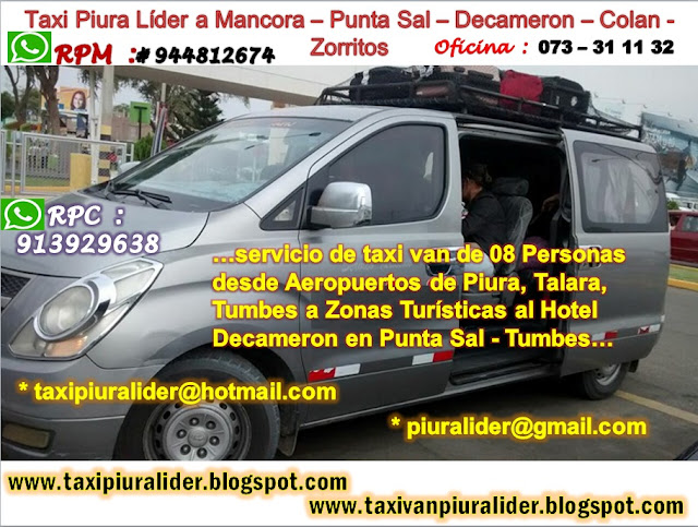  taxi van piura mancora