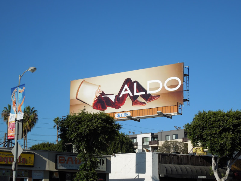 Aldo Shoes lampshade billboard