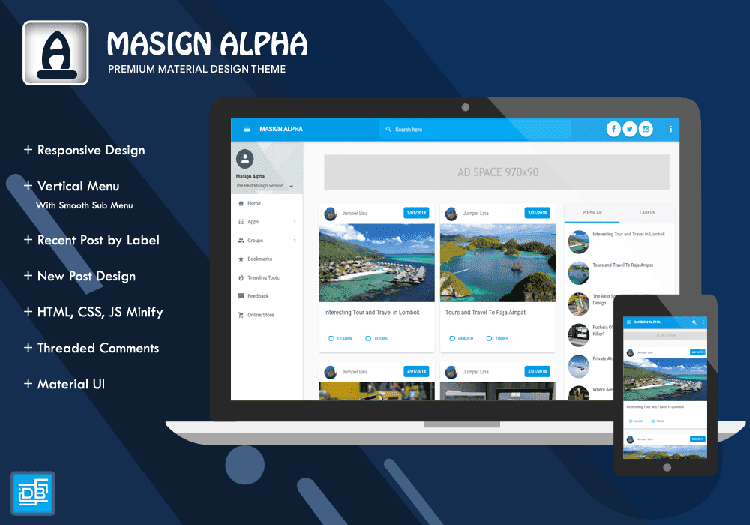 Masign Alpha Responsive Blogger Template