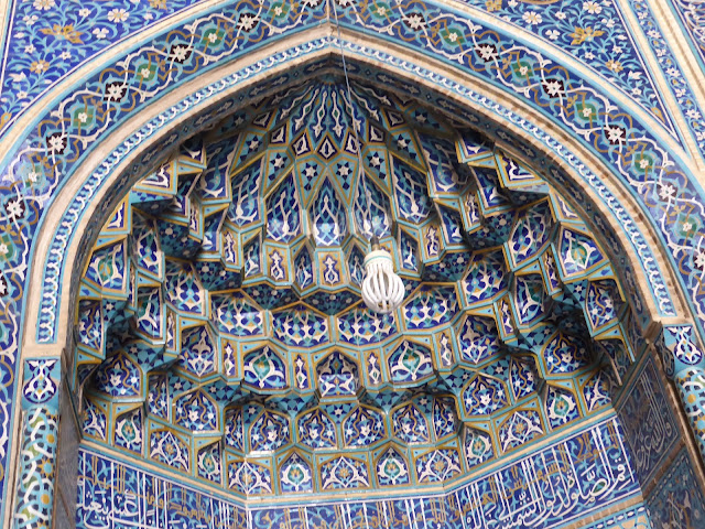 Iran Handicraft Design Work at a Mosque, honeycombs 