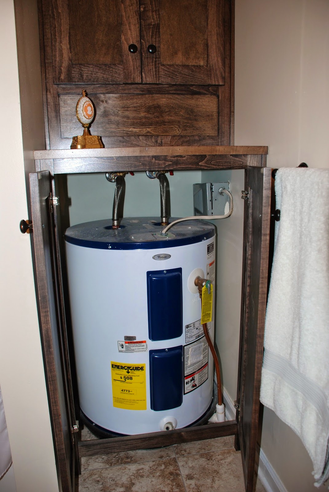Cabinet water heater