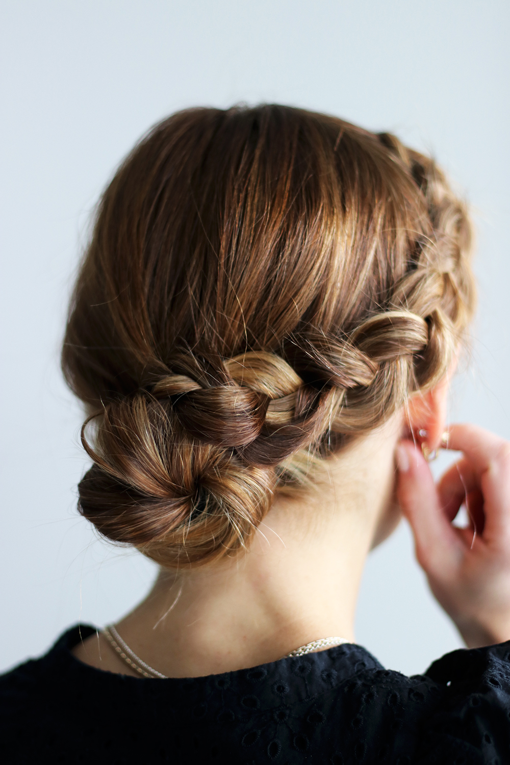 diy file three easy bun hairstyles for the holidays