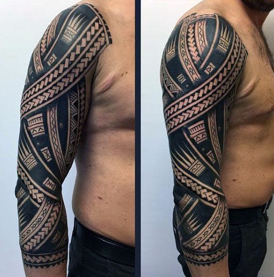 Mangas de tatuagens tribal - 40 fotos e modelos masculinos