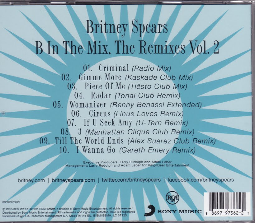 European edition of Britney's second remixes album