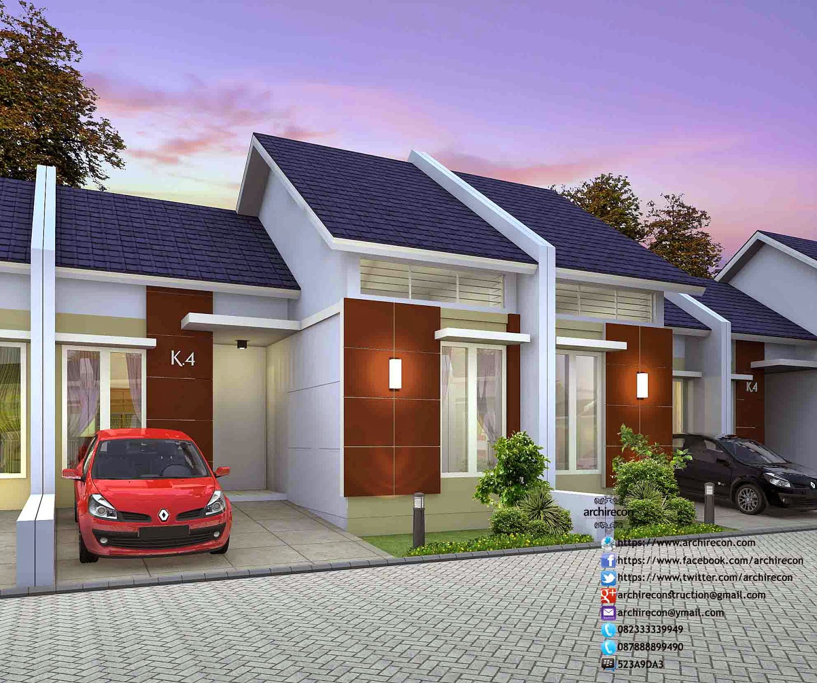 DESAIN RUMAH MINIMALIS PERUMAHAN GIRYA MAS SIDOARJO 0823 