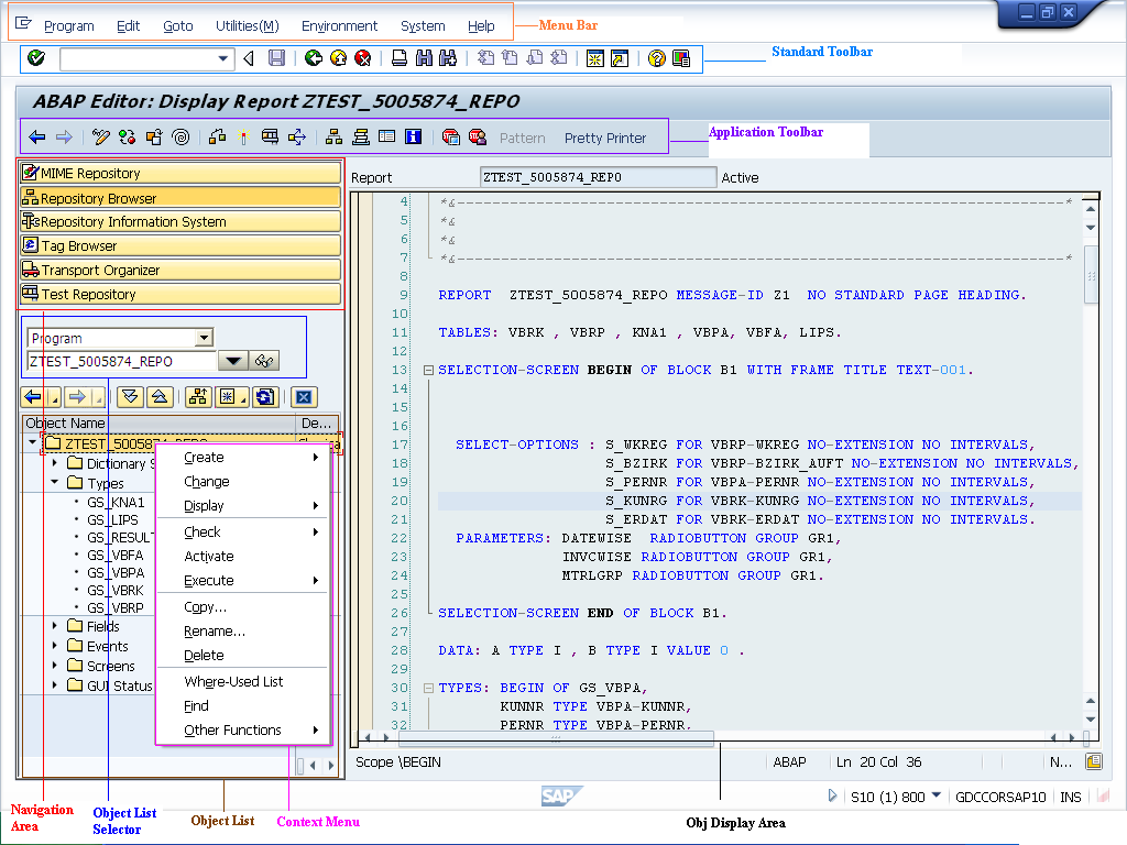 Abap Tutorial: ABAP Workbench Tools