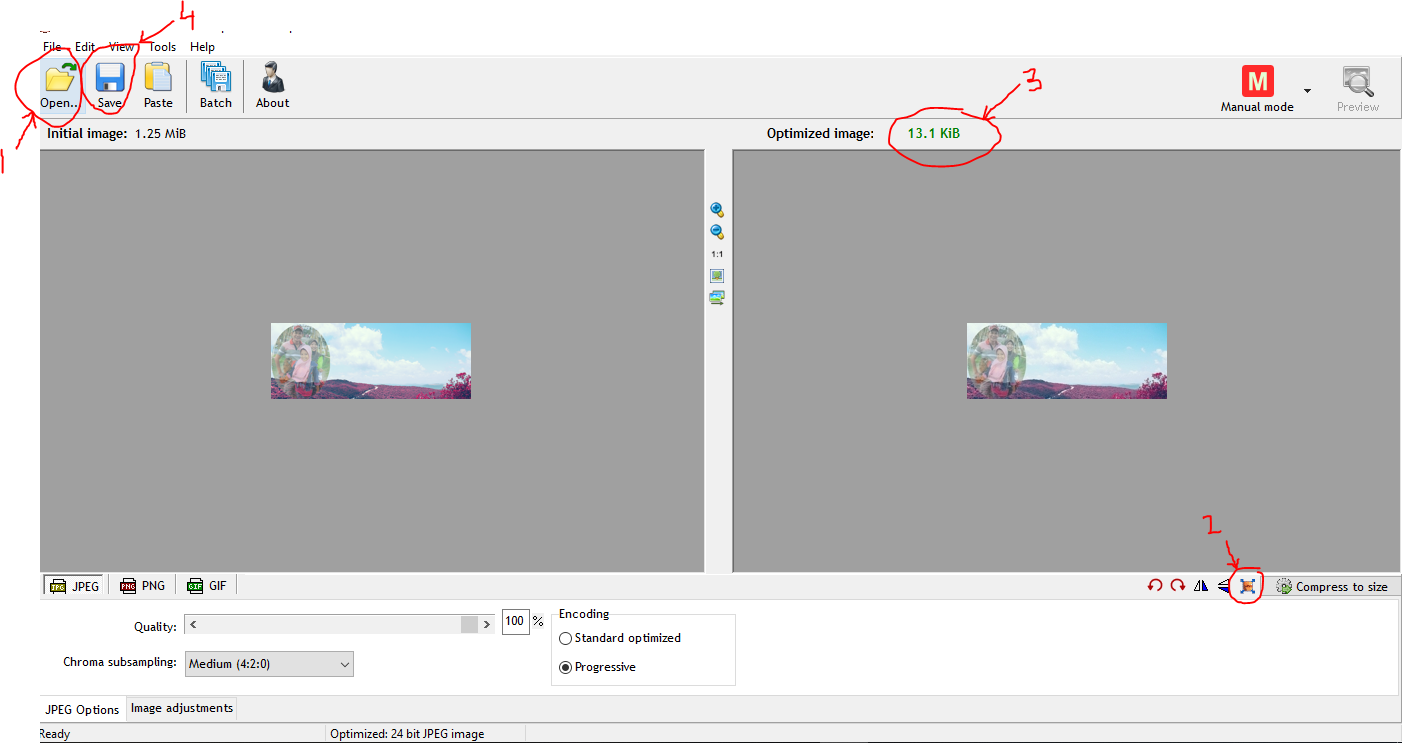 Cara kompres file JPEG menjadi 200Kb - belajar mudah