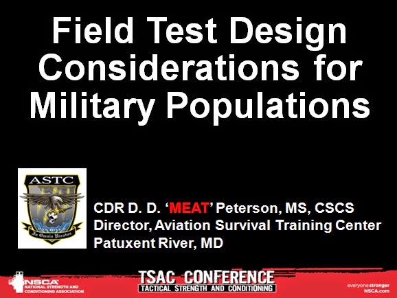  NSCA TSAC Field Test Brief