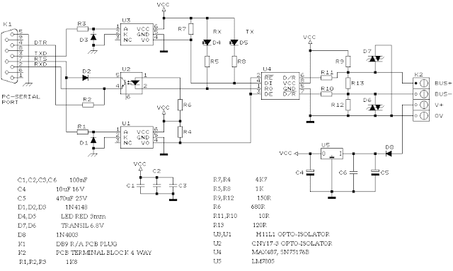 MB STAR C3 Best RS232 to RS485 Cable PCB 4