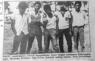 Regu Takraw SMA Sungai limau Juara se-padang pariaman