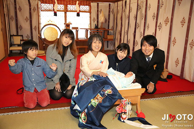 近江八幡市の奥石神社のお宮参り出張撮影