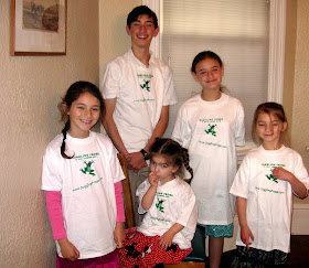 Juggling Frogs t-shirts on the kids in 2007