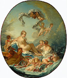 Triumph of Venus by Francois Boucher - Religious Paintings from Hermitage Museum