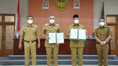 Jalin Kerjasama Pemkab Tangerang dan Pemkot Tangerang Selatan lakukan MOU tingkatkan Pelayanan Publik 