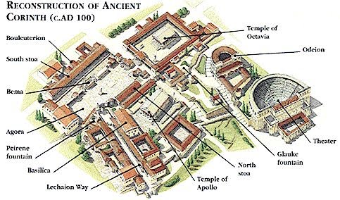 Reconstrucción de Ancient Corinto