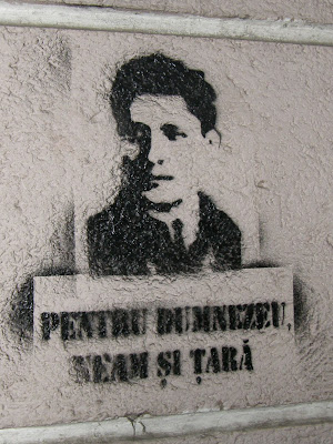 Corneliu Zelea Codreanu, Zelinski, Mihály Arkangyal Légiója, fasizmus, Románia, román, street art, stencil, pentru neam si tara noua dreapta