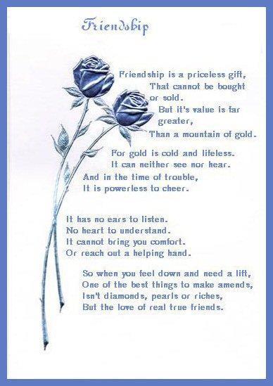 poems for girlfriends. friendship poems for girls.