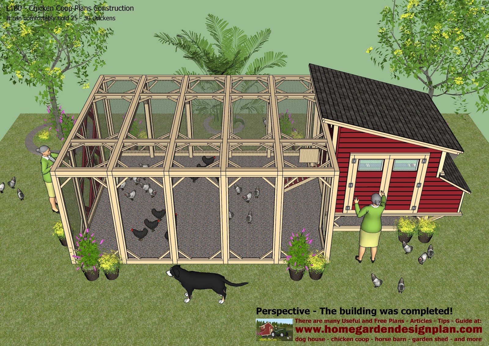 L100 - Chicken Coop Plans Construction - Chicken Coop Design - How To ...