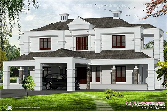 Exterior design of house