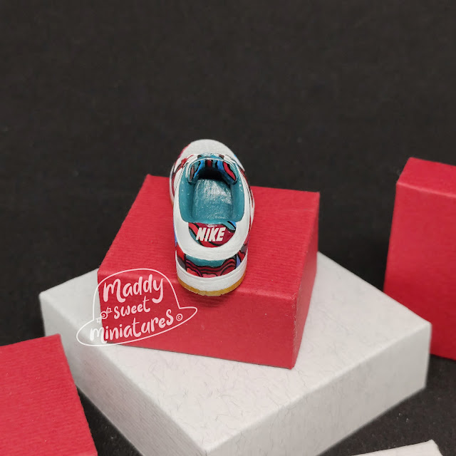 Miniature mini sneakers nike Dunk parra vista back