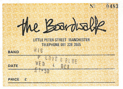 Boardwalk ticket. 4th October 1989