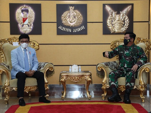 Panglima TNI Terima Kunjungan Kerja Menteri Kominfo RI