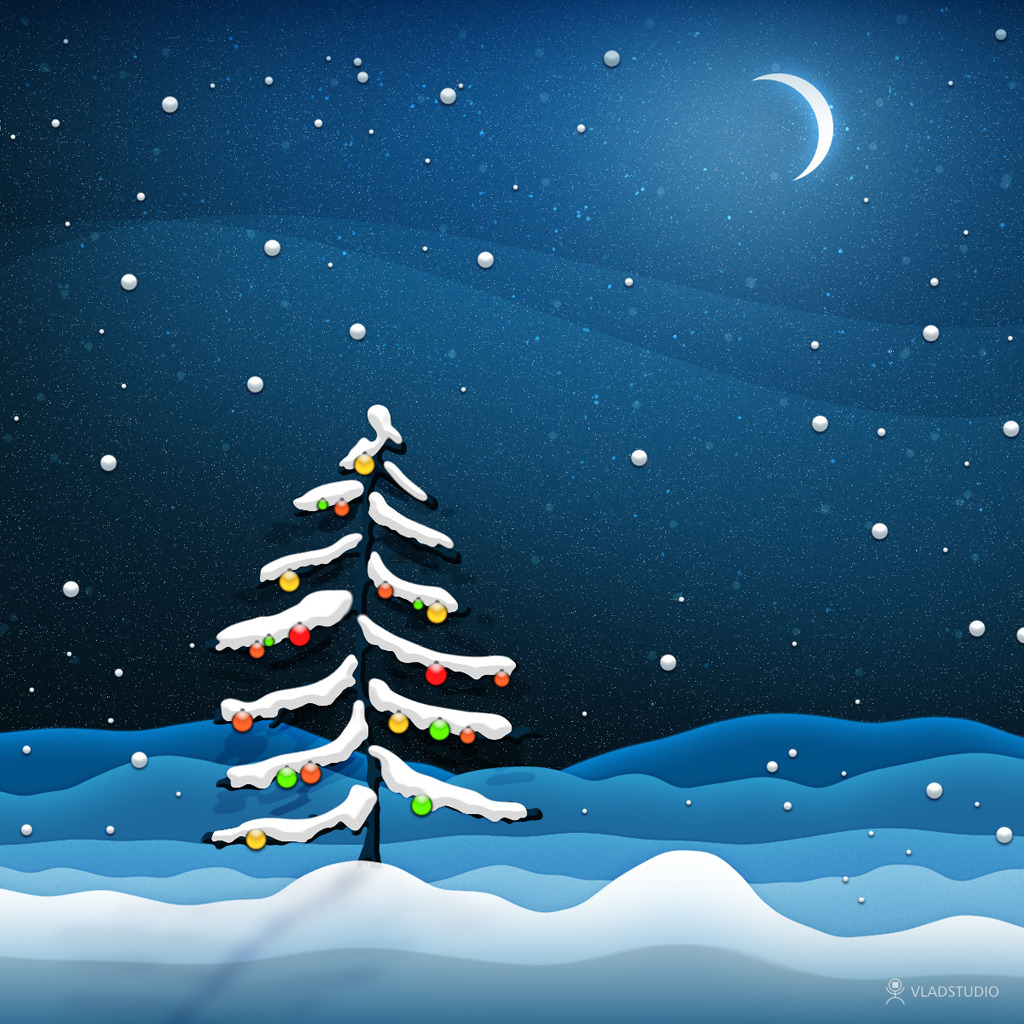 iPad Wallpapers: Free Download Christmas Scenery iPad mini Wallpapers 