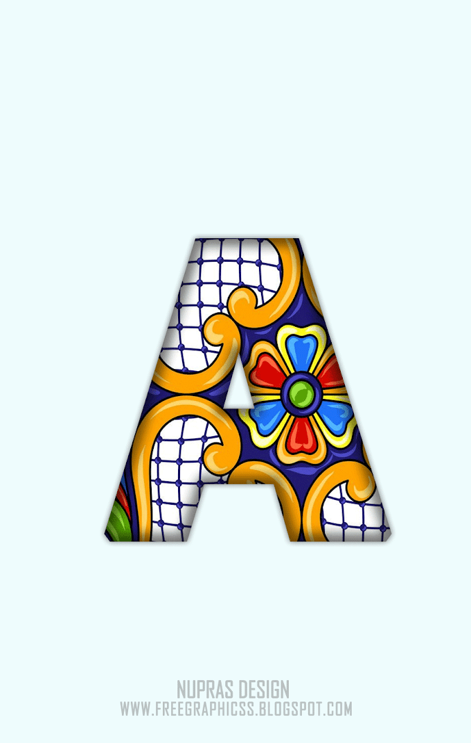 Alphabet Letters Design A to Z 