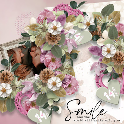 Layout created by Layouts by Angelique with the new collection Like Love Do by Dutch Dream Designs