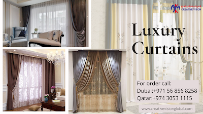 Modern curtains in Dubai