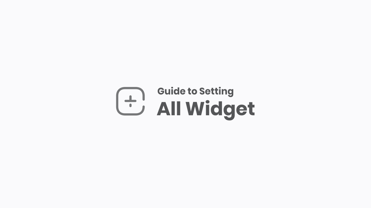 Widget Settings and Customization in Median UI