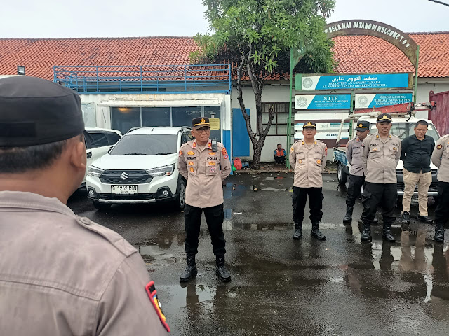 Polres Serang Gelar Kegiatan Apel Pagi  Pengamanan Kunjungan Kerja Wapres RI ke Ponpes An Nawawi Tanara