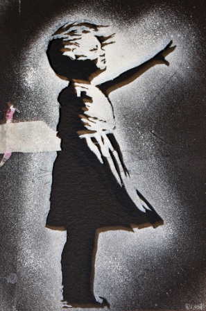 banksy art girl. by Banksy from the Art in