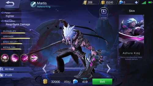 √ Guide Martis Mobile Legend Build, Skill, Ability, Set Emblem Yang