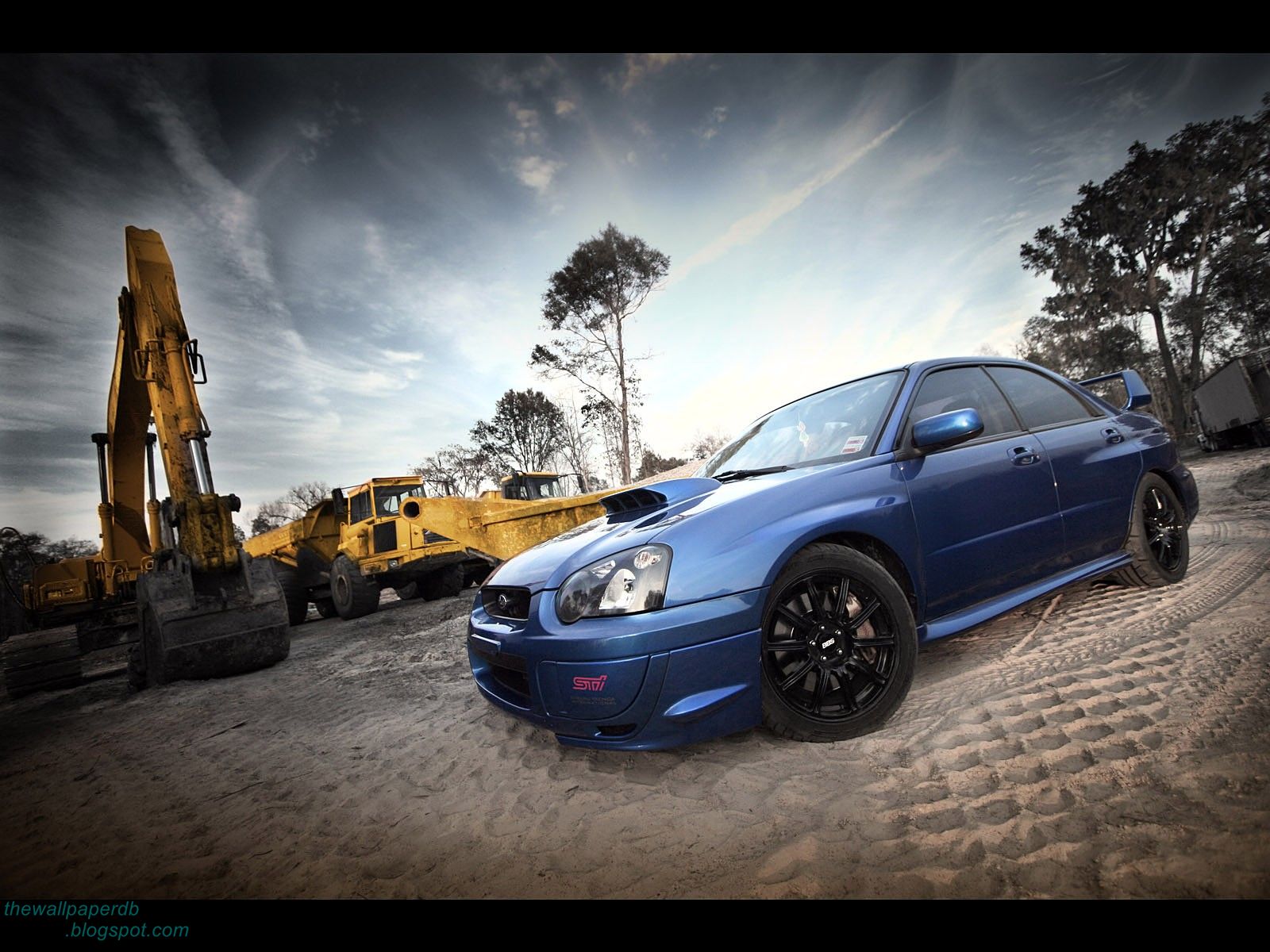 Subaru Impreza STI blue legend wallpaper | Home of Wallpapers | Free ...
