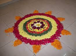 Easy Flower Rangoli Designs