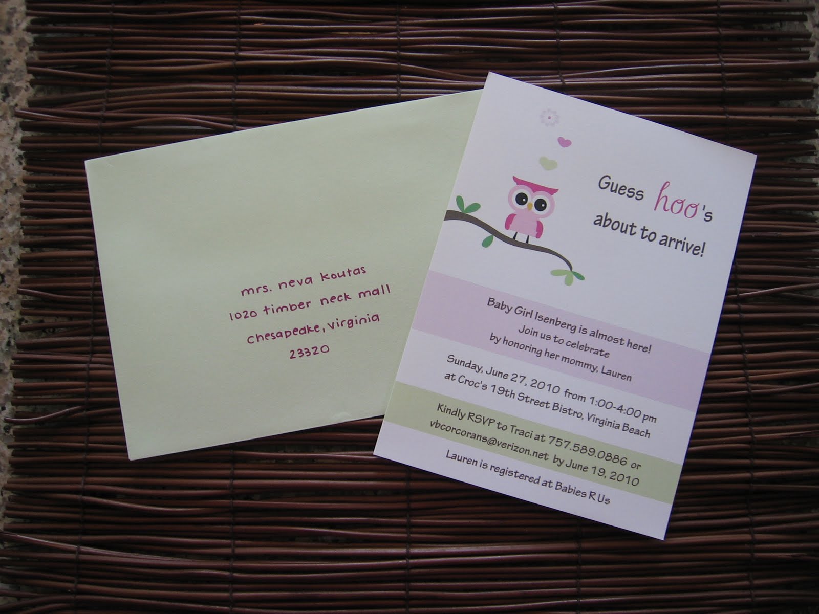 bridal shower invitation